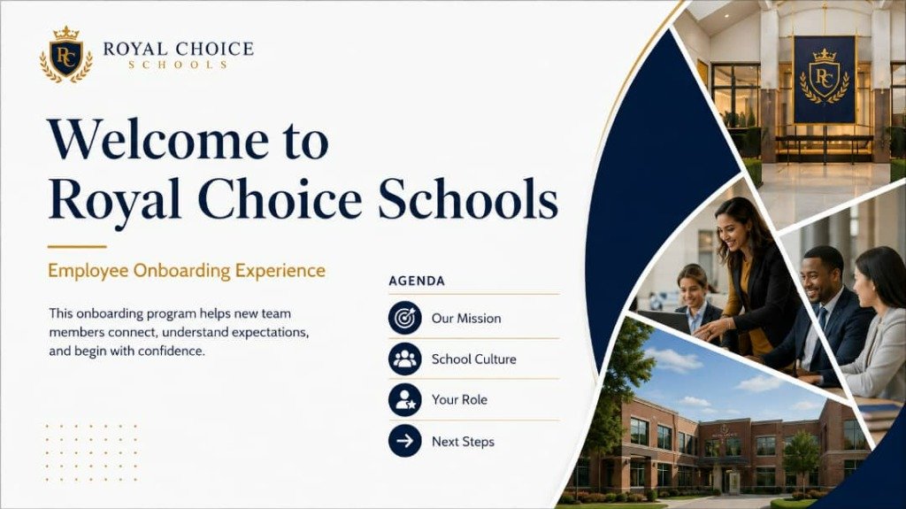 Welcome to Royal Choice Schools - Employee Onboarding Experience